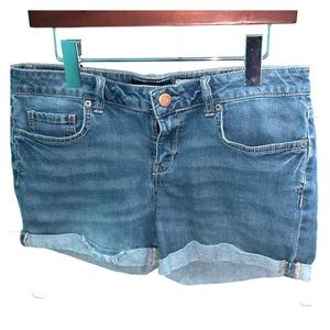 Aeropostale Denim Midi Shorts